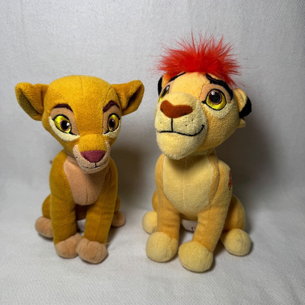 Disney The Lion Guard Kion and Fuli Plush Set Lion King Kids Toys 8" 7"